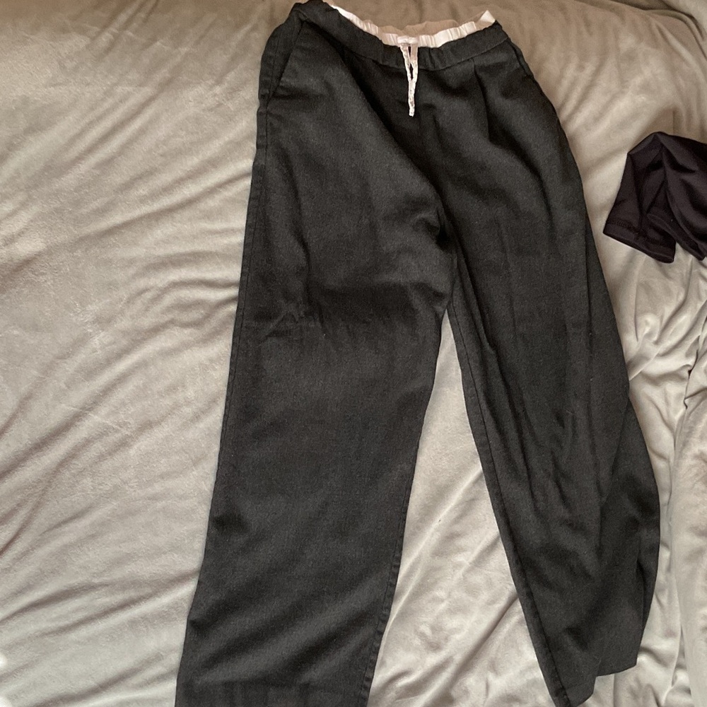 Zara Black Drawstring Casual Kids Pants